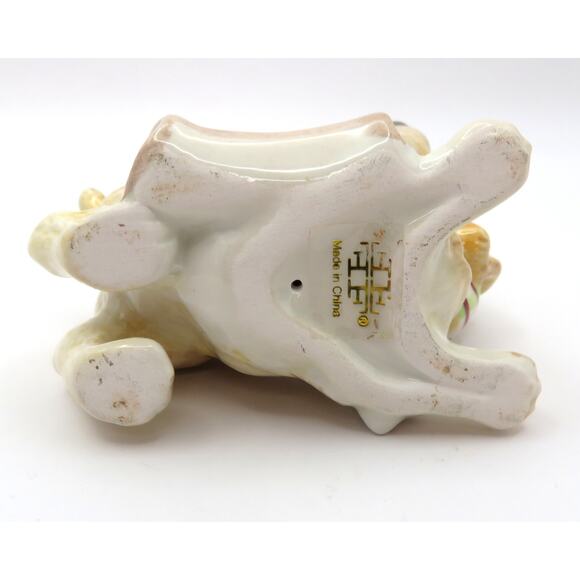 Fitz & Floyd Dear Santa Puppy Figurines Set of 2 Ceramic Christmas Holiday Decor - Picture 7 of 15